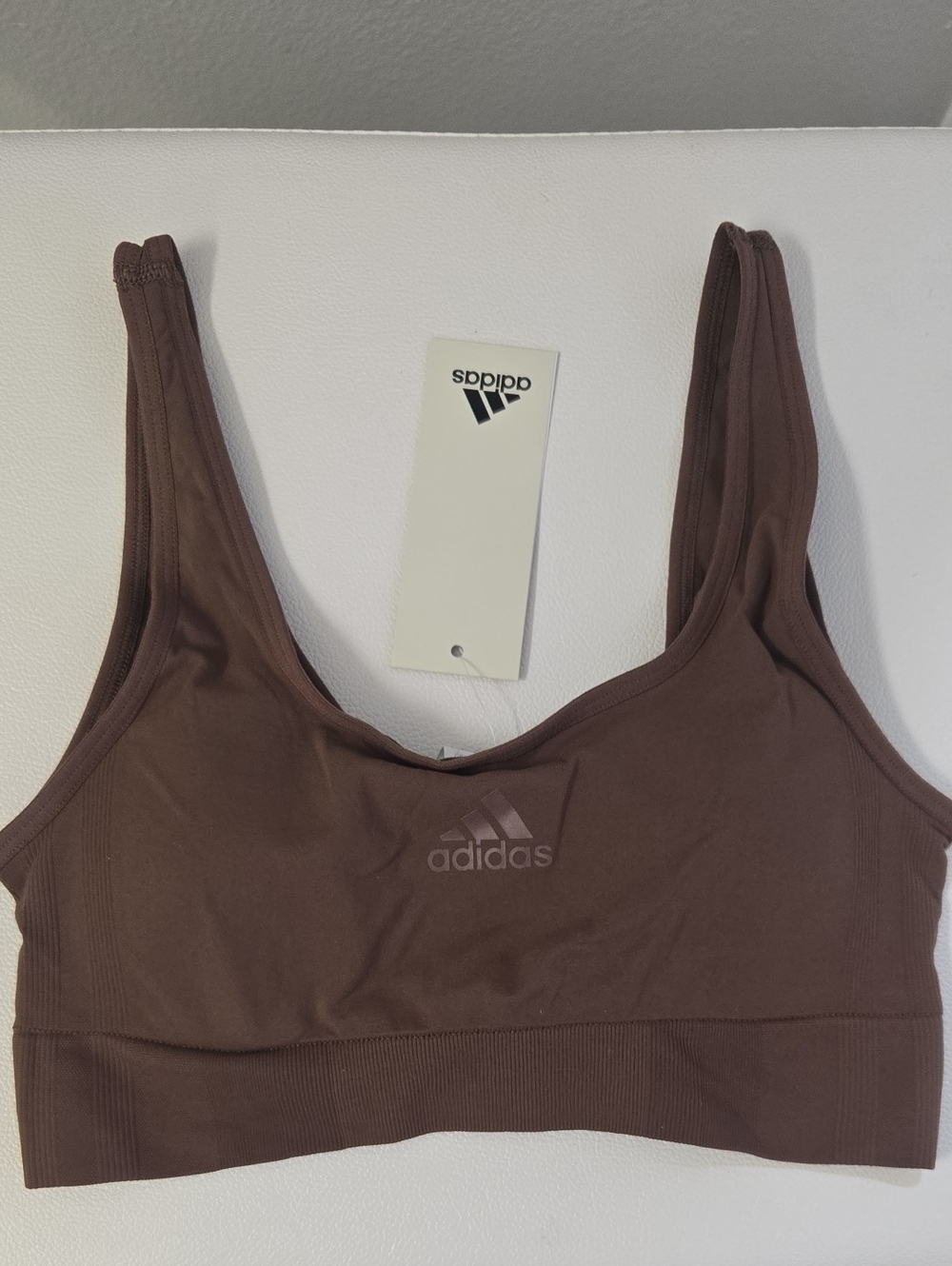 adidas Women's Brown Seamless Sports Bra